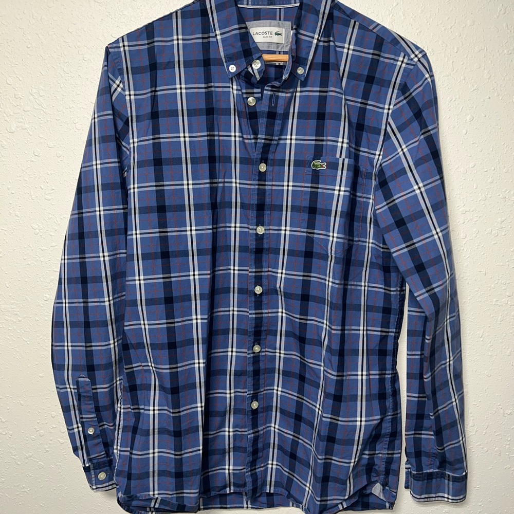 Lacoste‎ Blue Casual Button Down Shirt